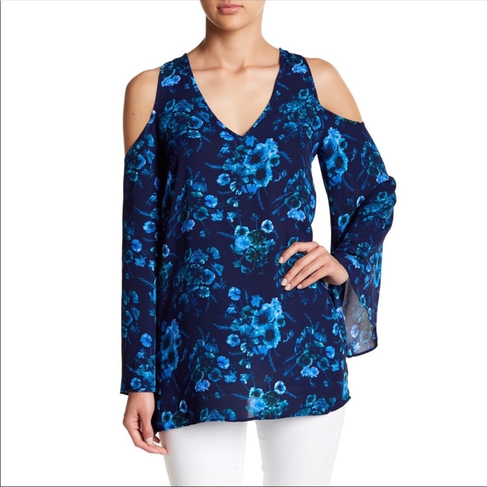 Philosophy Floral Cold Shoulder Top